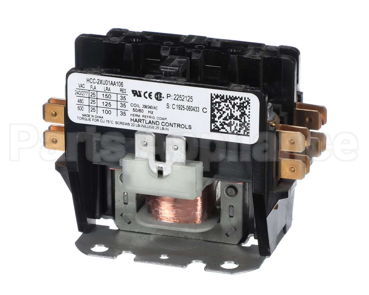 2252125 Heatcraft Refrigeration Contctr Open 25/35Amp2Pole220V