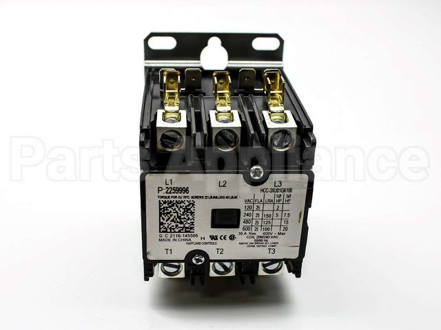 2259996 Heatcraft Refrigeration 208-240V 25Amp 3Pole Contactor