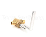 226104M Town Food Service 1/2M X 1/2M Npt Brass Gas Valve W/ L Hdl