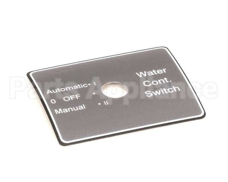 22674 Henny Penny Decal - Water Control Switch