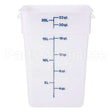 22SFSP148 Compatible Cambro Container Sq 22Qt -148 Poly/White