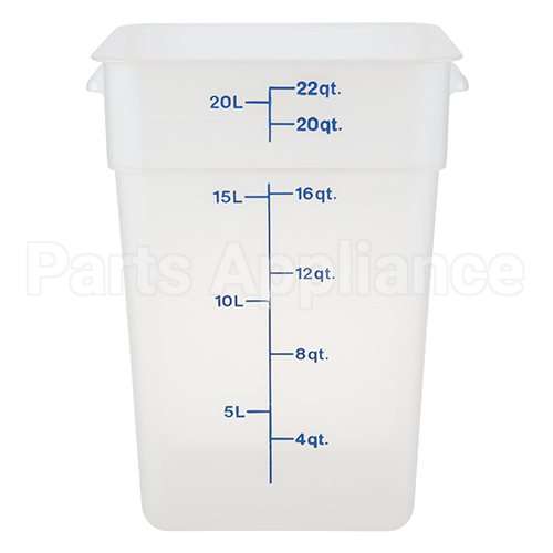 22SFSPP Compatible Midwest Appliance Parts Container Sq 22Qt Semi-Clr