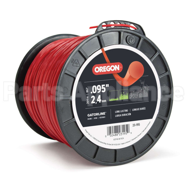 23-195 Oregon Gatorlineround Red .095 3Lb S