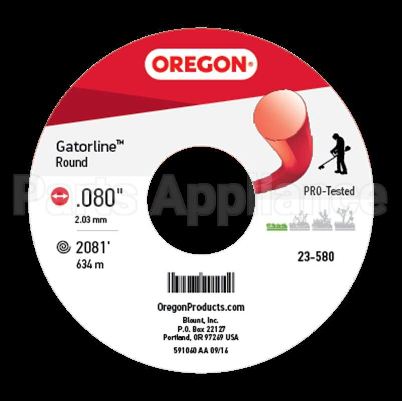 23-580 Oregon Gatorlineround Red .080 5Lb S