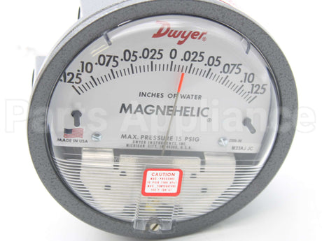 2300-00 Dwyer Instruments -.125/0/.125" Magnehelic Gauge
