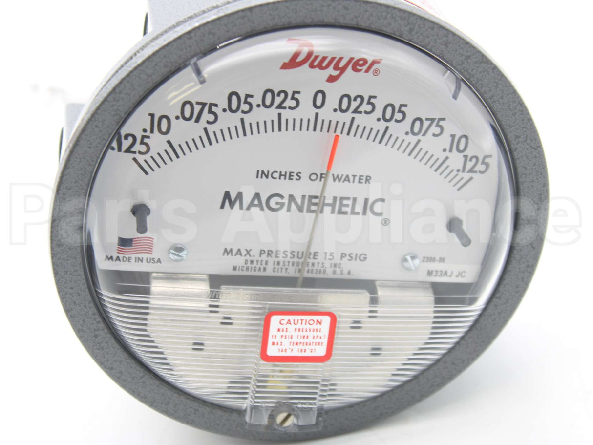 2300-00 Dwyer Instruments -.125/0/.125" Magnehelic Gauge