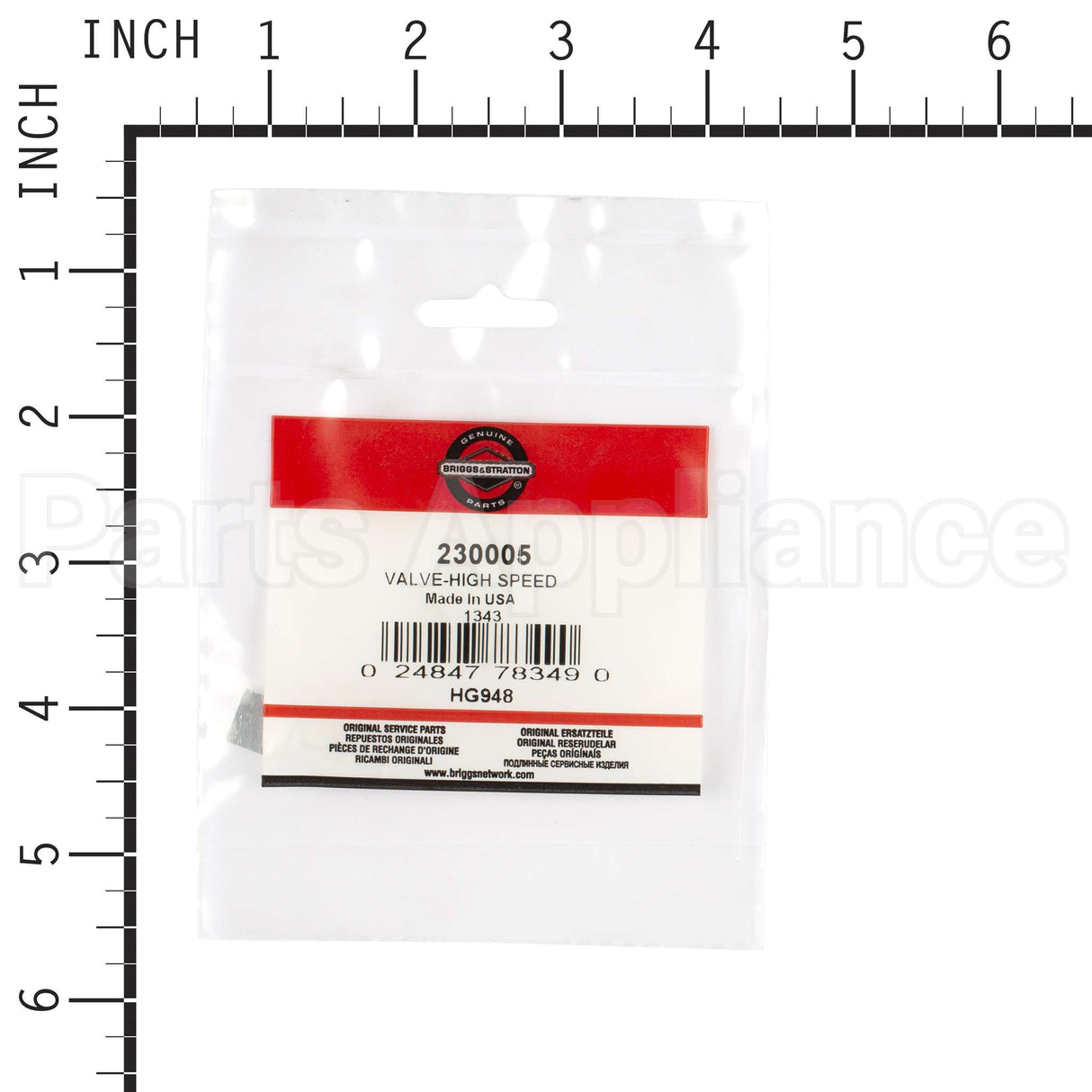 230005 Briggs & Stratton Valve-High Speed