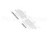 23315 Ultrafryer Decal, Warning Electrical Grou