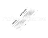 23315 Ultrafryer Decal, Warning Electrical Grou