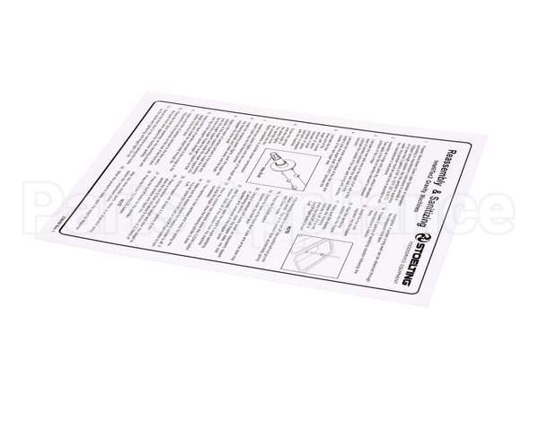 236059 Stoelting Cleaning Card; O231