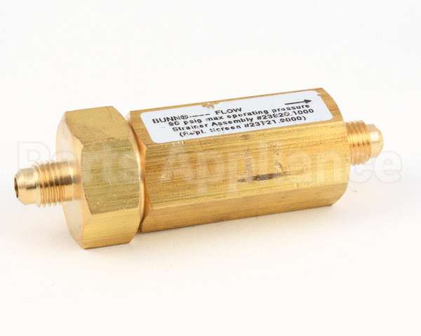23820.1000 Bunn Water Strainer,W/Cap.250 Flare