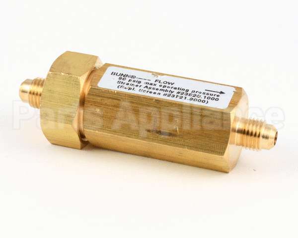 23820.1000 Bunn Water Strainer,W/Cap.250 Flare