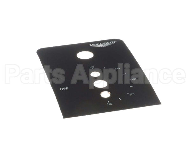 23877-1 Vollrath Control Label- Retro Warmer