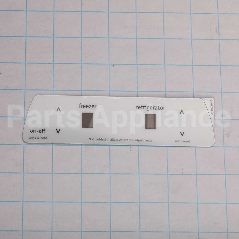 241604010 Frigidaire Label-Control Box