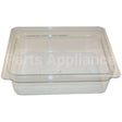 24CW-135 Compatible Cambro Pan Poly Half X 4 - 135 Clear