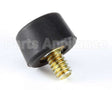 25137.0001 Bunn Foot,Blk Sbr-.75Odx.48Ht.25Thd