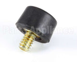 25137.0001 Bunn Foot,Blk Sbr-.75Odx.48Ht.25Thd