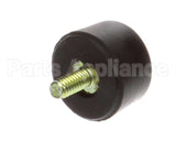 25137.0002 Bunn Foot,Blk Sbr-.75Odx.48Ht 8-32