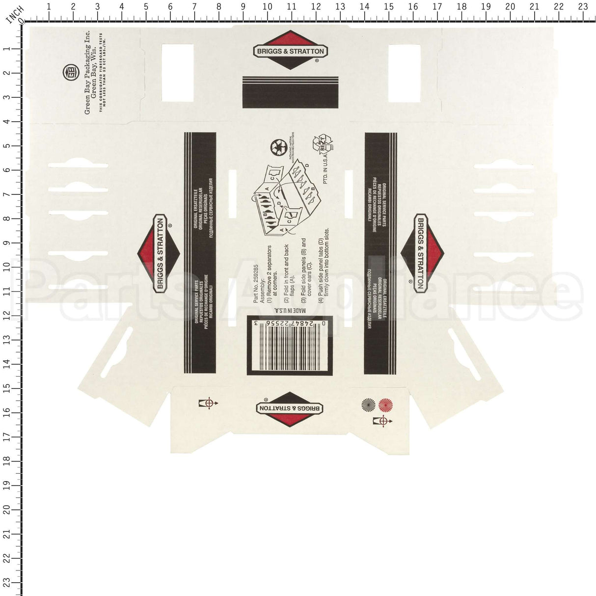 259285 Briggs & Stratton Bin Box #1