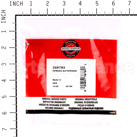 260703 Briggs & Stratton Spring-Governor