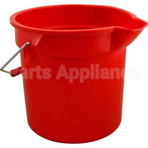 261400RED Compatible Rubbermaid Bucket 14 Qt, 12"Od, Red