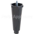 26528.000100000001 Compatible Bunn Leg, 1/4-20, 4"H, Plst, Blk