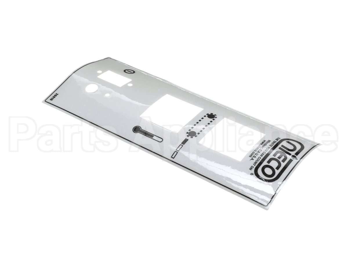 26916 Nieco Label, Control Box, Pwr/Temp/Left Speed