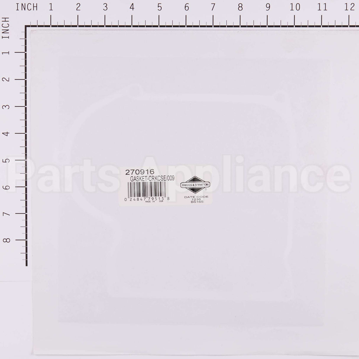 270916 Briggs & Stratton Gasket-Crkcse/009