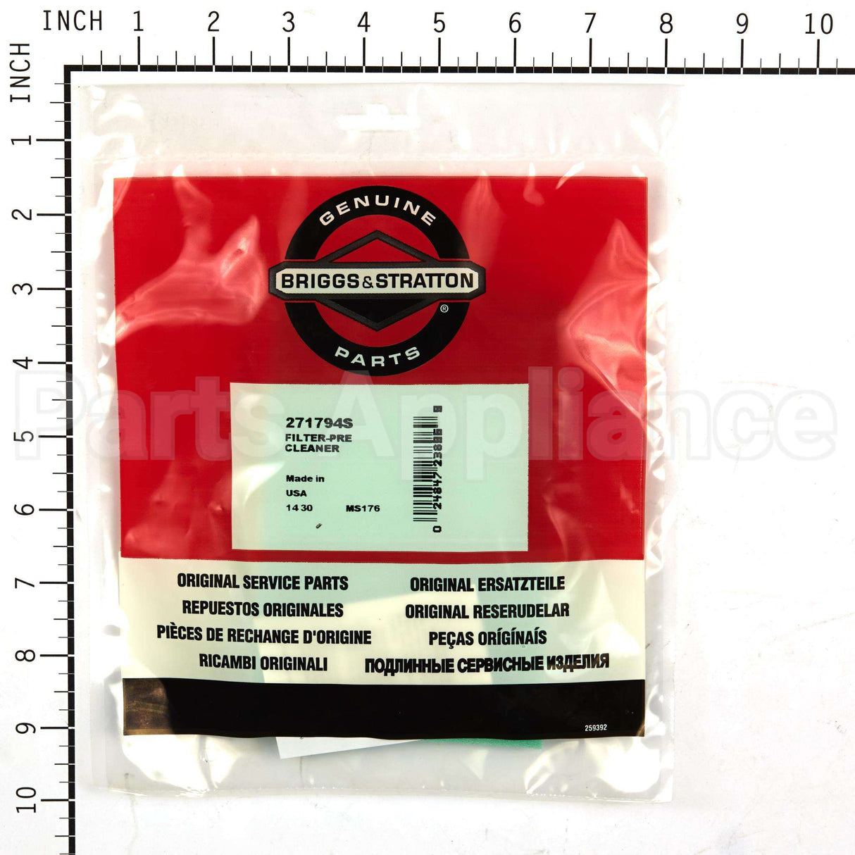 271794S Briggs & Stratton Filter-Pre Cleaner