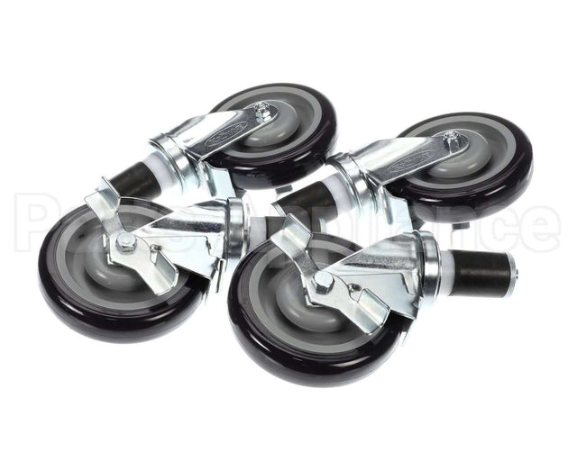 28-124S Krowne Set Of 1-1/2" Stem Caster With 5" Lockin