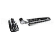 28 Imperial Brown Jshape Hinge- 1248-Flush- Chrome