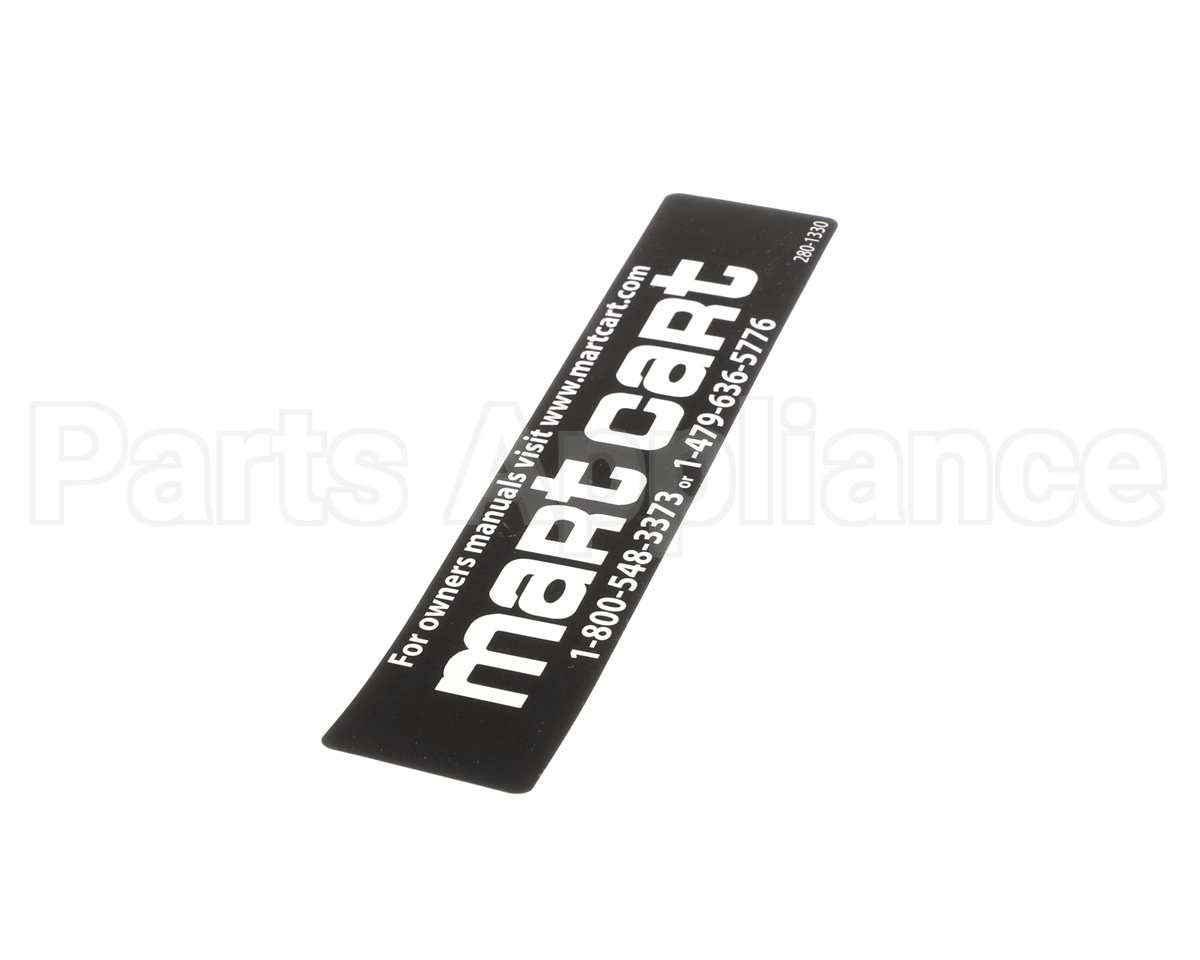 280-1330 Mart Cart Decal: Logo, Mart Cart