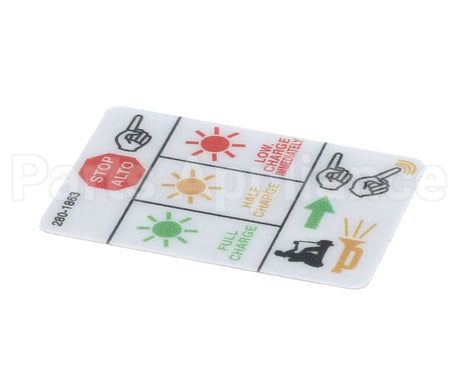 280-1863 Mart Cart Decal: Rocker Swt, 3G Intelli, Eng/Span