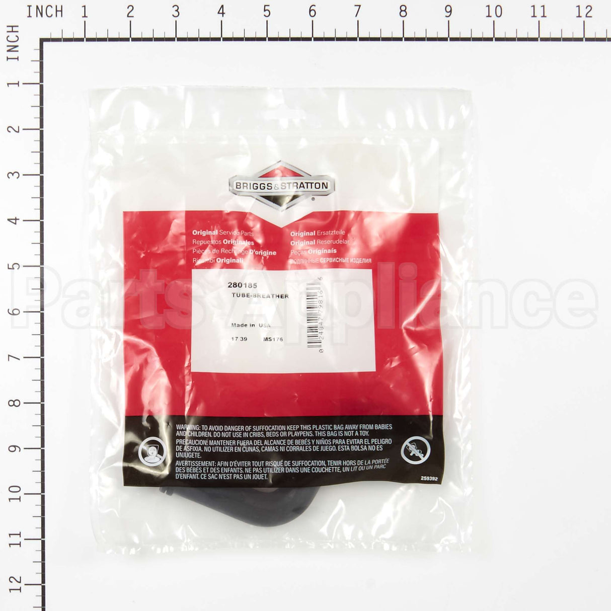 280185 Briggs & Stratton Tube-Breather