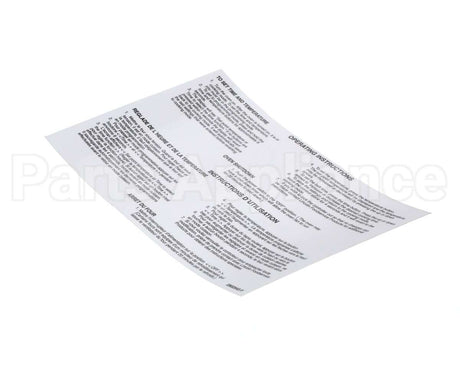 2802543 Lincoln Label Oper 2''Gas