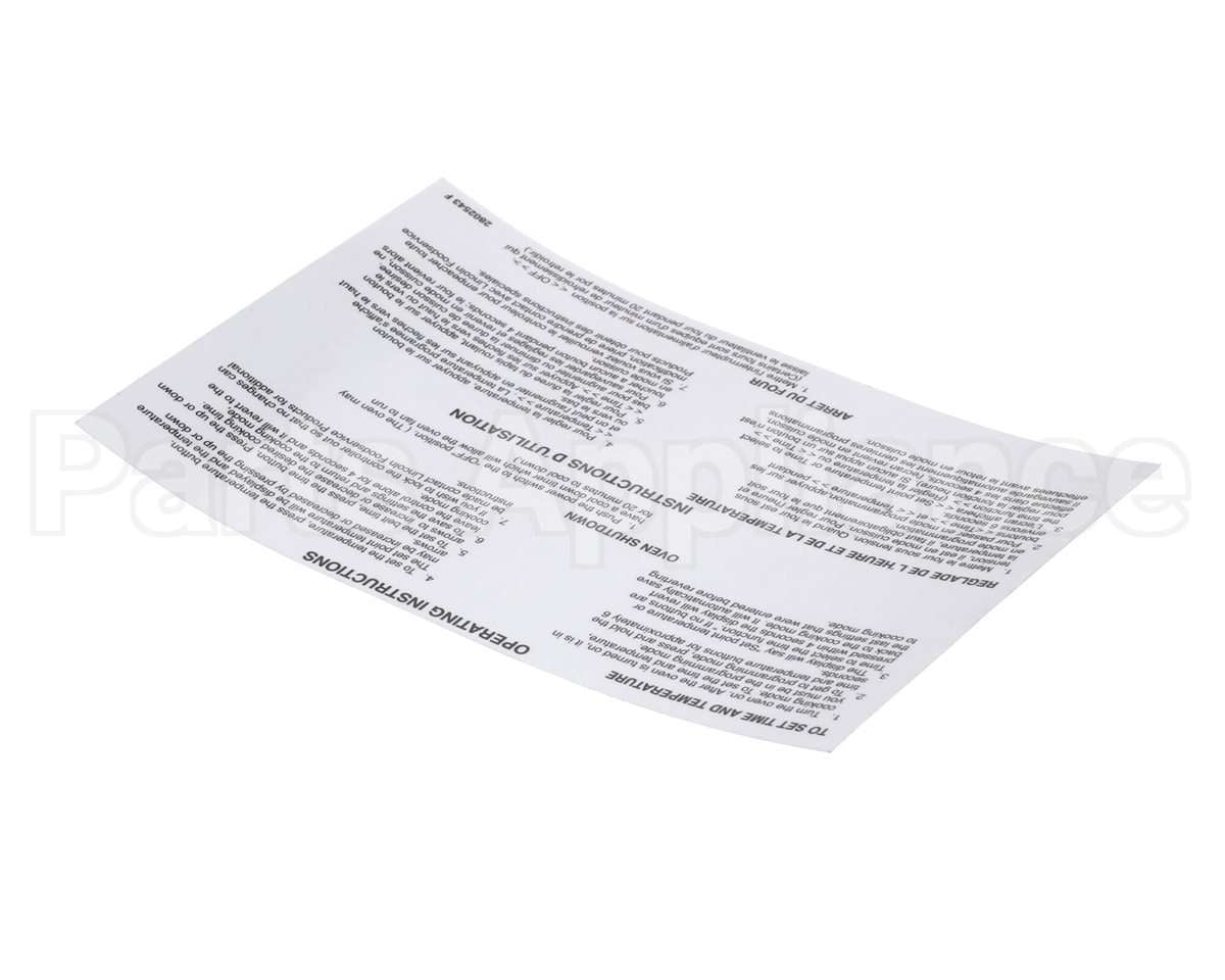 2802543 Lincoln Label Oper 2''Gas