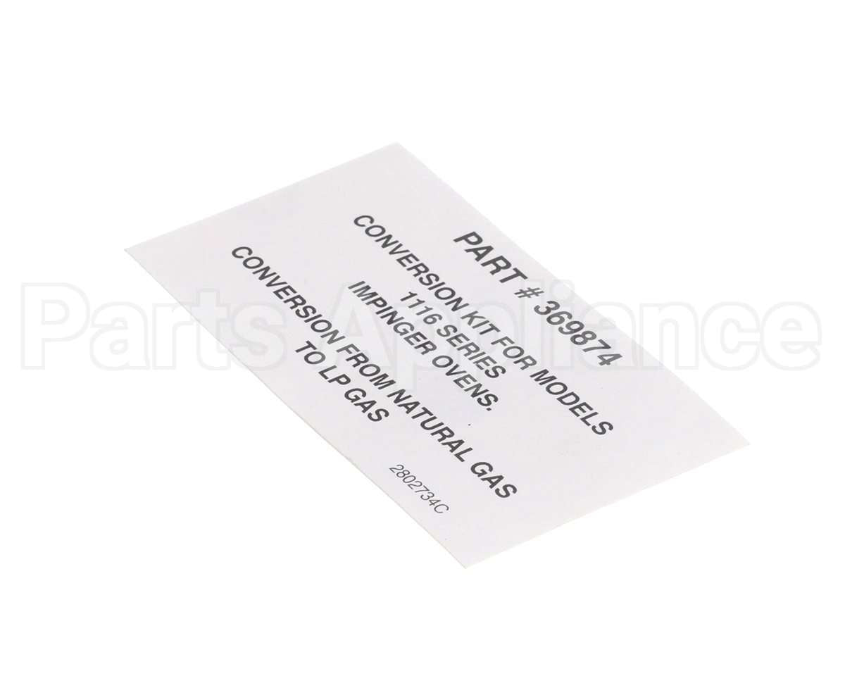 2802734 Lincoln Label Box 369874 Kit