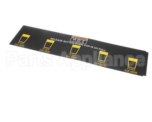 28328.0009 Bunn Decal, Cup Placement Fmd-5