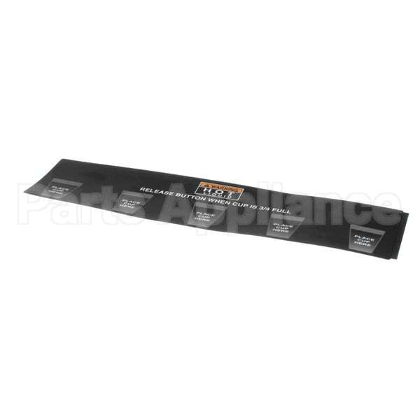 28328.0010 Compatible Bunn Decal, Cup Placement Imix-5