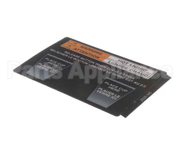 28328.7005 Bunn Decal,Cup Placement-Fmd2