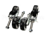 2878.S Hardt Casters (4) Adjustable, Set Of 4 (2 W/Br