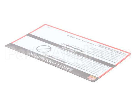 29595 Power Soak Systems Decal - Wendy's Safety Precaut