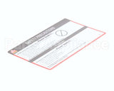 29595 Power Soak Systems Decal - Wendy's Safety Precaut