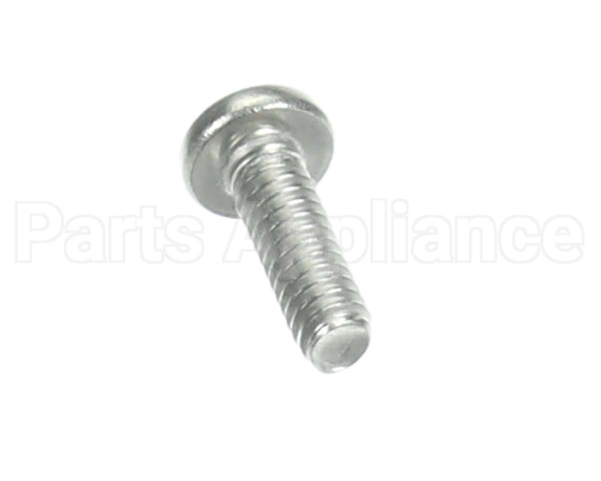 2C-Q2041A Bakers Pride Screw, 1/4-20 X 1/2 ,Rnd Hd,Zi