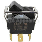2E-45651 Compatible Star Switch, On/Off Black Rocker