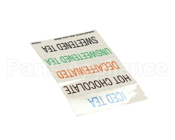 2M-70592 Bloomfield Label Designation (Set)