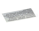 2M-Z1280 Star Label-Warning