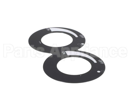 2M-Z15956 Star Label, Dial Dual Hotplate