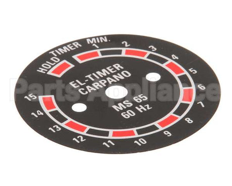 30-190 Varimixer 15 Minute Timer (Metal) Scale Carpano.