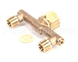 002898-40 T&S Brass 4 Spreader Assembly, 1/2 Npt Male Inlets